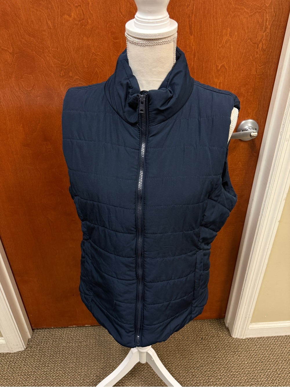 Aeropostale Navy Quilted Puffer Vest